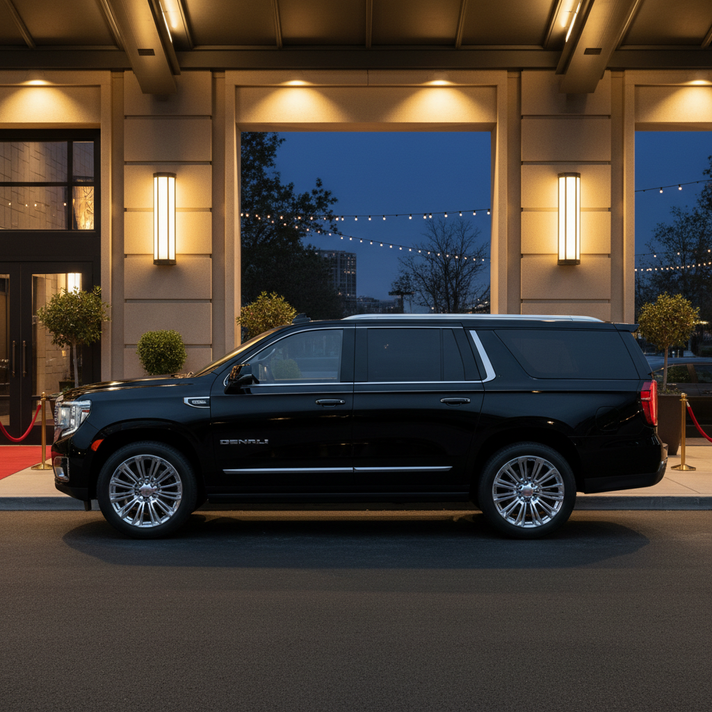 Luxury limousine at special event — New Jersey event transportation
